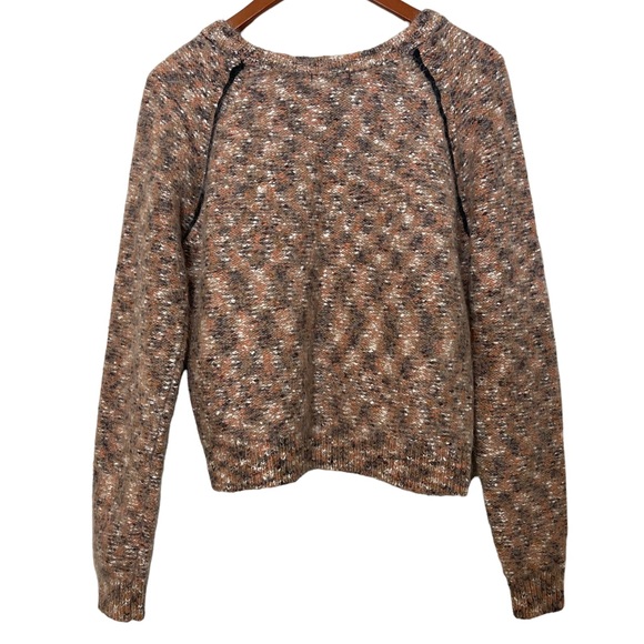 ANTHROPOLOGIE La Fee Verte Kid Mohair Wool Blend Marled Raglan Sleeve Sweater - Picture 4 of 10